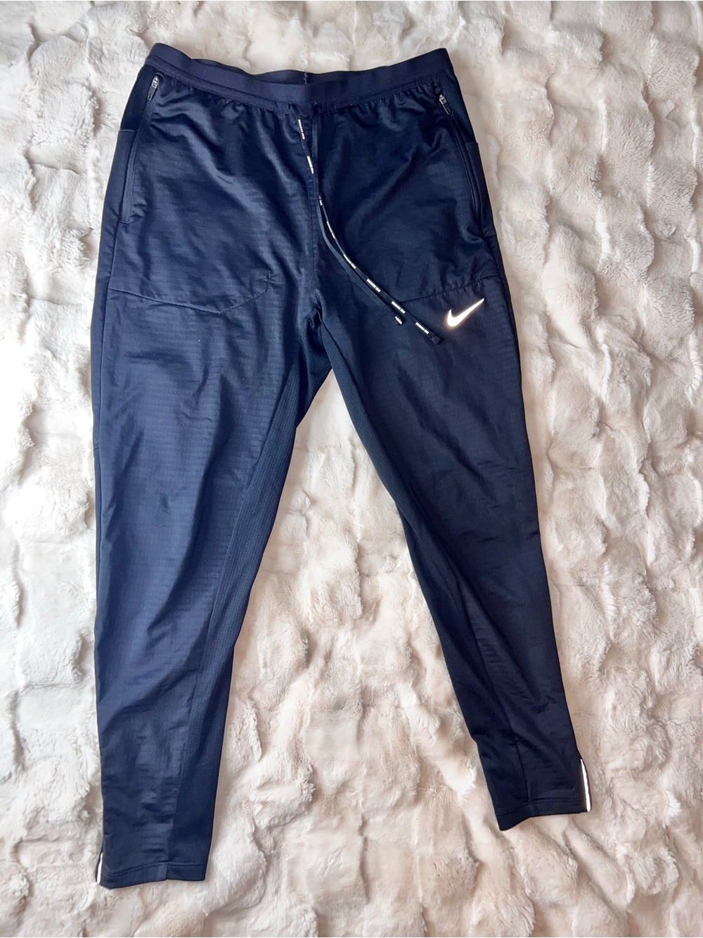 Nike Men's Athletic Track Pants w/Reflective Swoosh/side stripes | Black | SML